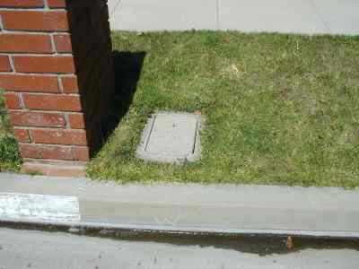 water meter near curb