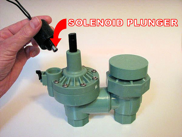 Check solenoid plunger